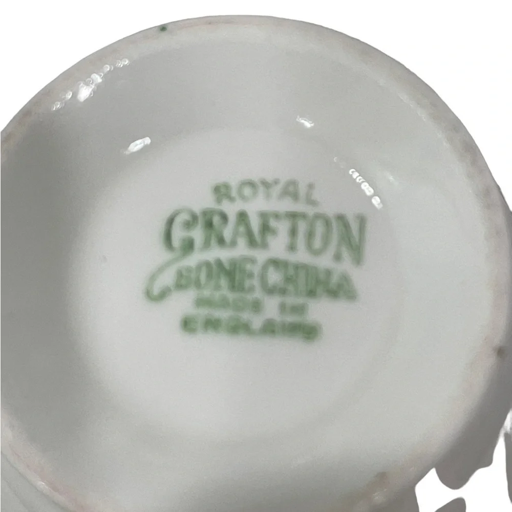 Grafton, Teacup and Saucer, bone China, made in England.